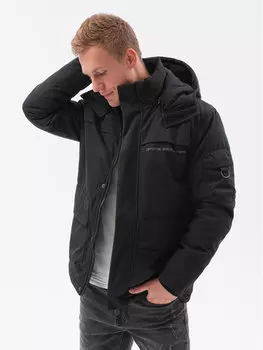 Зимняя куртка regular fit Ombre, черный