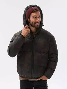 Зимняя куртка regular fit Ombre, черный