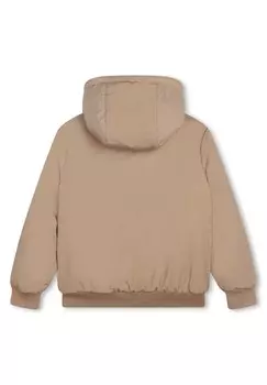 Зимняя куртка REVERSIBLE BOSS Kidswear, бежевый