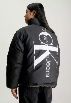 Зимняя куртка REVERSIBLE PUFFER Calvin Klein Jeans, ck черный тропический оранжевый