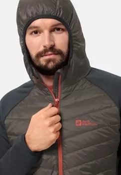 Зимняя куртка ROUTEBURN PRO HYBRID M Jack Wolfskin, коричневый