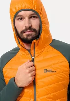 Зимняя куртка ROUTEBURN PRO HYBRID M Jack Wolfskin, оранжевый