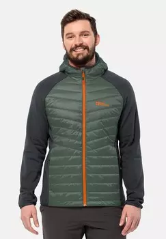 Зимняя куртка ROUTEBURN PRO HYBRID M Jack Wolfskin, зеленый