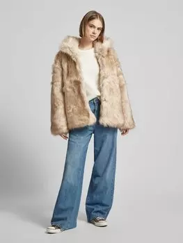 Зимняя куртка с имитацией искусственного меха, модель «Ферджи» LeGer by Lena Gercke, бежевый