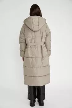 Зимняя куртка с капюшоном Defacto, коричневый