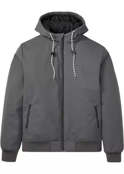 Зимняя куртка с капюшоном из переработанного полиэстера Rainbow, серый