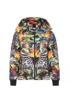 Зимняя куртка с ярким принтом по всей поверхности CIPO & BAXX, цвет Colorful