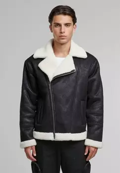 Зимняя куртка SHEARLING BIKER Urban Classics, черный