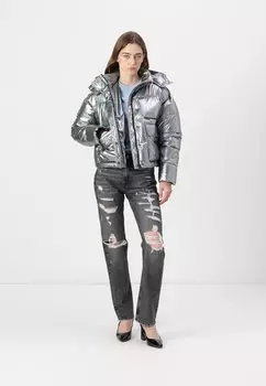 Зимняя куртка SHINY PUFFER Karl Lagerfeld Jeans, светло-серый