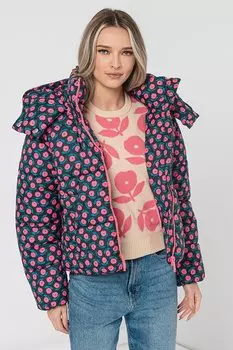 Зимняя куртка со съемным капюшоном United Colors Of Benetton, зеленый