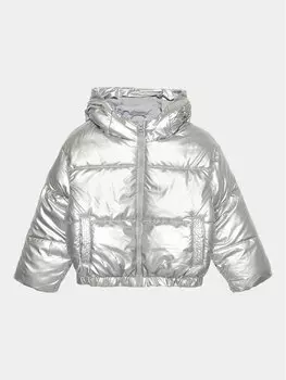 Зимняя куртка стандартного кроя 22Z0CN02Q United Colors Of Benetton, серебряный