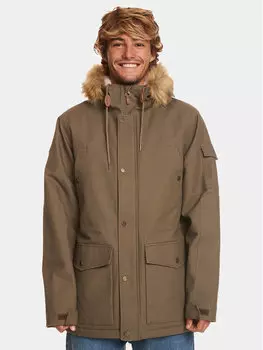 Зимняя куртка стандартного кроя Quiksilver, коричневый