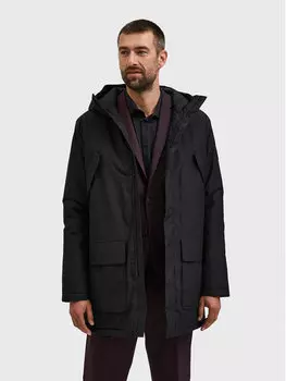 Зимняя куртка стандартного кроя Selected Homme, черный