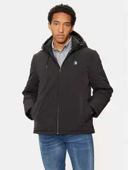 Зимняя куртка стандартного кроя U.S. Polo Assn., черный