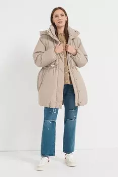 Зимняя куртка свободного кроя и регулируемой талией Levi'S, коричневый