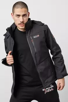Зимняя куртка Timmex с капюшоном Geographical Norway, серый