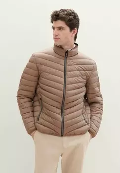 Зимняя куртка TOM TAILOR, серо-коричневый