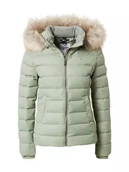 Зимняя куртка Tommy Jeans Essential, светло-зеленый
