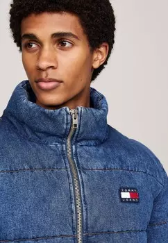 Зимняя куртка Tommy Jeans, синий деним