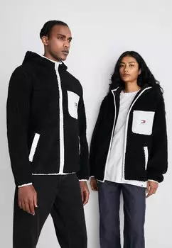 Зимняя куртка Tommy Jeans УНИСЕКС НА МОЛНИИ, черный