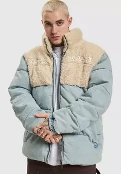 Зимняя куртка УНИСЕКС РЕТРО ПУФФЕР Karl Kani, светло-грязно-синий кремовый