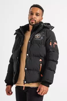 Зимняя куртка Verveine с капюшоном Geographical Norway, черный