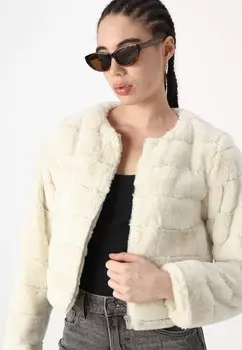 Зимняя куртка VIKIMBERLY VILA, кремовый