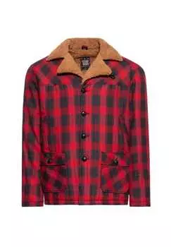 Зимняя куртка в клетку King Kerosin, красный