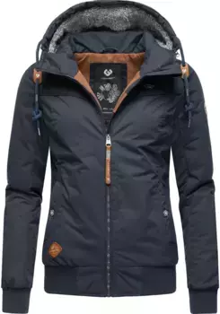 Зимняя куртка в стиле рэгвир "Jotty Winter", с капюшоном, стильная уличная куртка со съемным капюшоном Ragwear, цвет морской волны