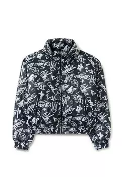 Зимняя куртка WITH LETTERING OVS, черный