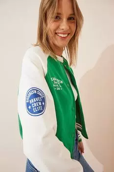 Зимняя куртка - зеленая - двубортная Happiness stanbul, зеленый