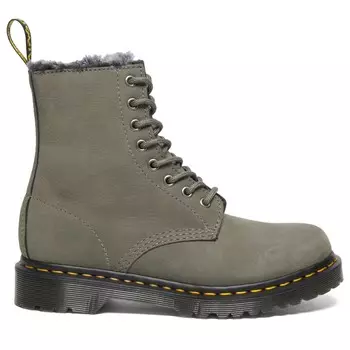 Зимняя обувь Dr. Martens 1460 Serena Milled Nubuck WP, цвет Nickel Grey