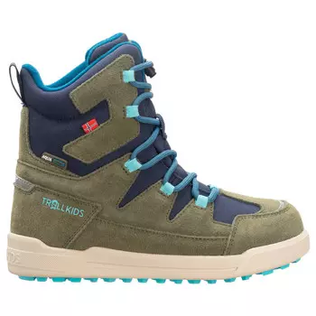 Зимняя обувь Trollkids Finnmark Winter Boots, цвет Pine Green/Mystic Blue