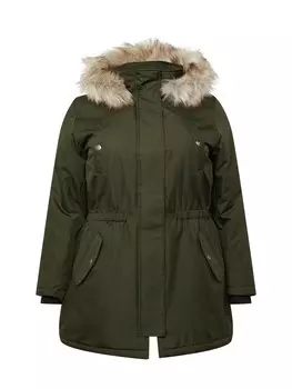 Зимняя парка Only Carmakoma IRENA, темно-зеленый