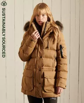 Зимняя парка Superdry, светло-коричневый