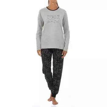 Зимняя пижама Zodiac с круглым вырезом kl45185 женская Kisses And Love, серый