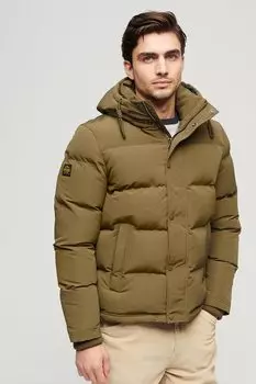 Зимняя пуховик Everest с капюшоном Superdry, коричневый