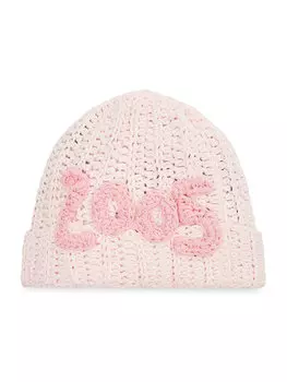 Зимняя шапка 2005 Crocheted Beanie, розовый