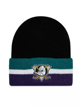Зимняя шапка 47 Brand NHL Anaheim Ducks Split Cuff 47 H-SPLCC25ACE-BK, черный