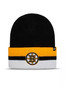 Зимняя шапка 47 Brand NHL Boston Bruins Split Cuff '47 H-SPLCC01ACE-BK, черный