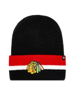 Зимняя шапка 47 Brand NHL Chicago Blackhawks Split Cuff 47 H-SPLCC04ACE-BKA, черный