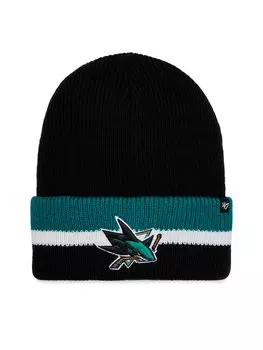Зимняя шапка 47 Brand NHL San Jose Sharks Split Cuff 47 H-SPLCC22ACE-BK, черный