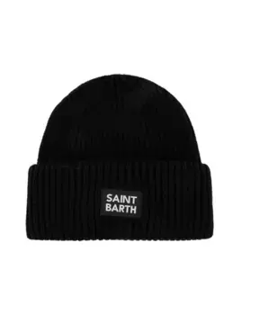 Зимняя шапка бини в рубчик Mc2 Saint Barth, черный