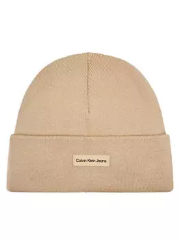 Зимняя шапка Calvin Klein Jeans Inst Patch Beanie K50K512142, бежевый