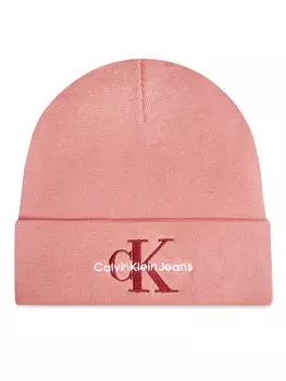 Зимняя шапка Calvin Klein Mono Logo Embro K60K612668, розовый