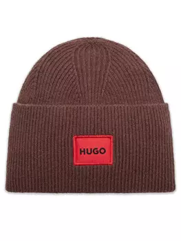 Зимняя шапка HUGO Xaff 50496011, коричневый