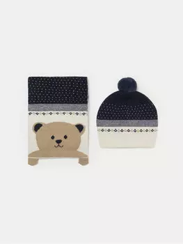 Зимняя шапка Mayoral y bufanda 10767, темно-синий