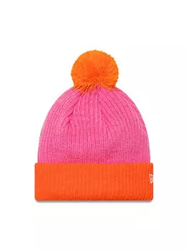 Зимняя шапка New Era Block Pom Bean 60565273, розовый