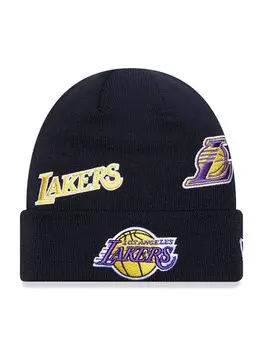 Зимняя шапка New Era MULTI PATCH BEANIE, черный