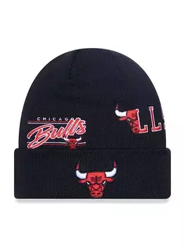 Зимняя шапка New Era MULTI PATCH BEANIE, черный